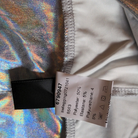 Rainbow Metallic Silver Shorts - Picture 7 of 8